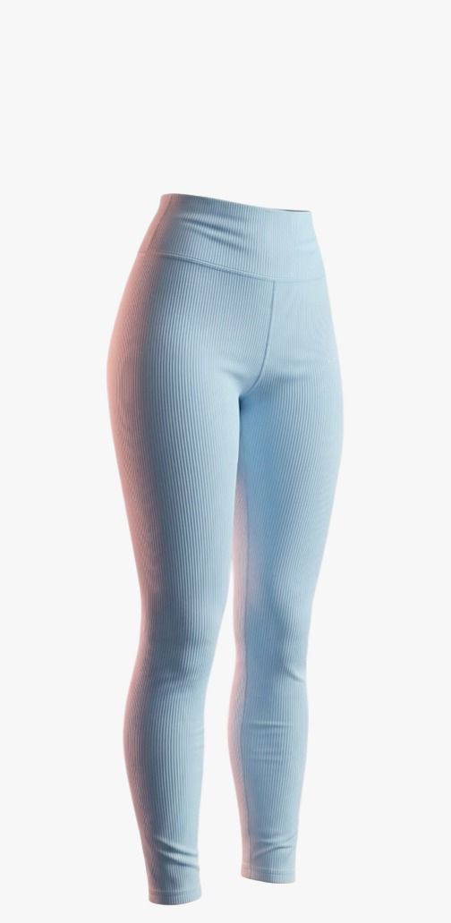LEGGINS ACANALADO CELESTE
