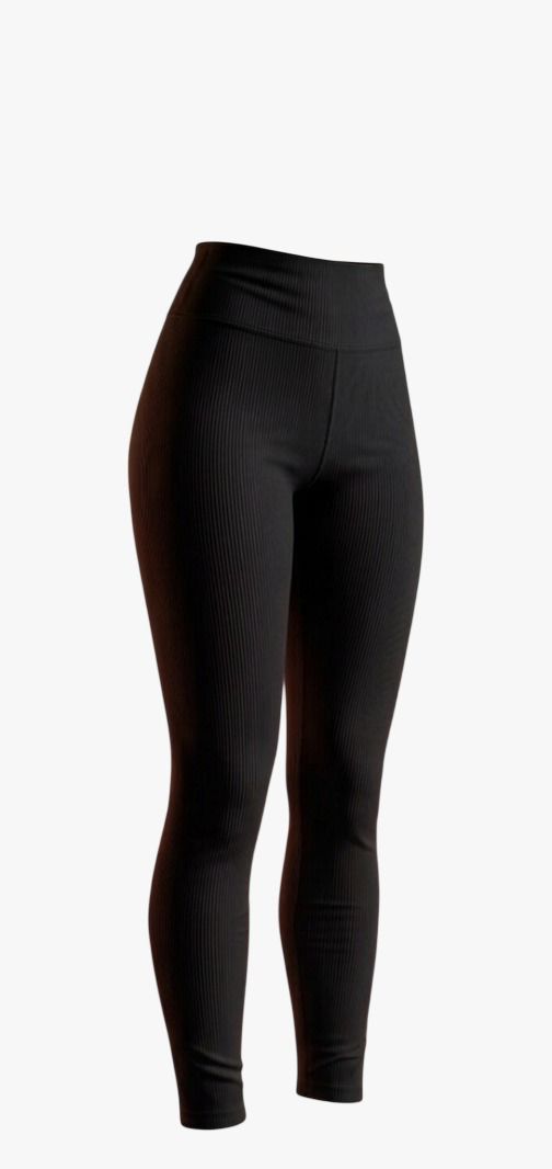 LEGGINS ACANALADO NEGRO