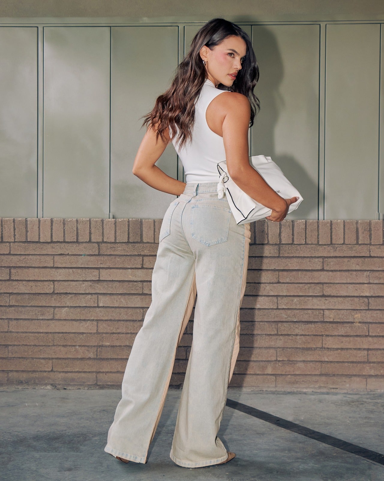 JEAN WIDE LEG HÍBRIDO DE BOTA ANCHA TIRO ALTO REF. 18009