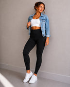 LEGGINS CONTROL ABDOMEN NEGRO