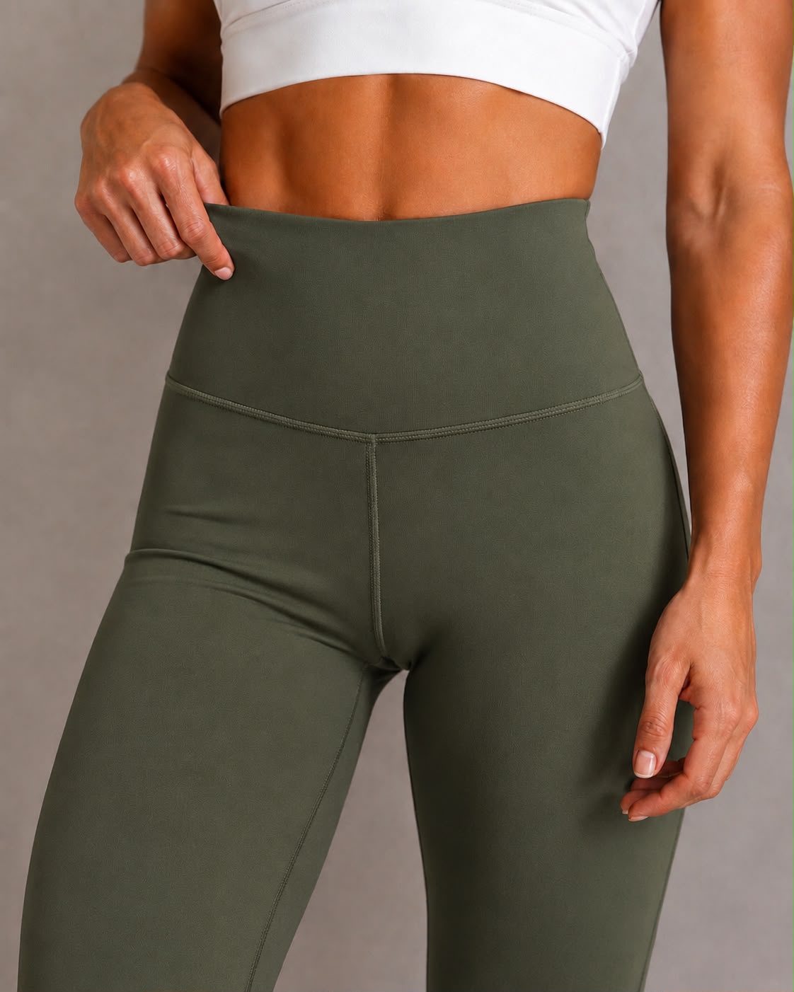 LEGGINS CONTROL ABDOMEN VERDE MILITAR