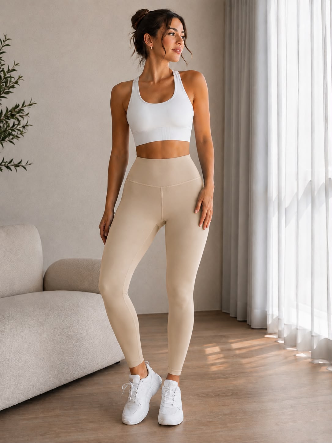LEGGINS PREMIUM MOLDEADOR BEIGE