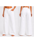 JEAN WIDE LEG BLANCO TIRO ALTO REF 18201