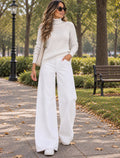 JEAN WIDE LEG BLANCO TIRO ALTO REF 18201