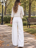 JEAN WIDE LEG BLANCO TIRO ALTO REF 18201