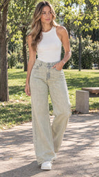 JEAN WIDE LEG TIRO ALTO REF 18252