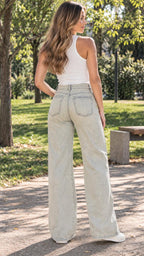 JEAN WIDE LEG TIRO ALTO REF 18252