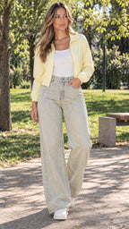 JEAN WIDE LEG TIRO ALTO REF 18252